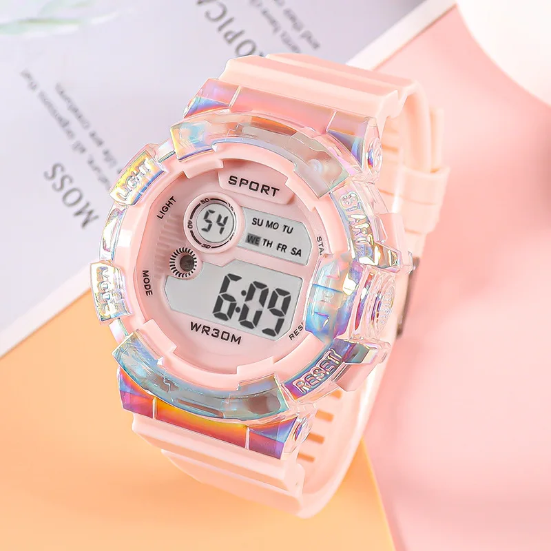 Sports Kids Watches LED Digital Watch for Boys and Girls Sports Clock Alarm Luminous Students Electronic Wristwatch Gifts 3