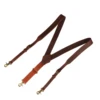 Tourbon Leather Tool Belt Clothing Suspenders Tactical Duty Belt Harness Tool belt Fully Adjustable Men 2