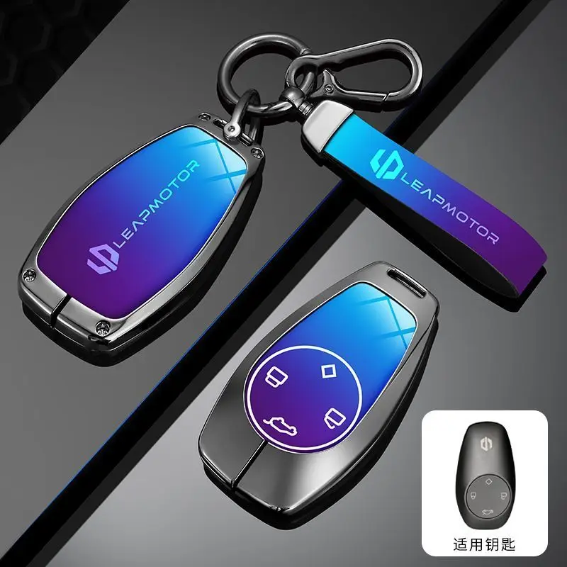 Coque De Clé De Voiture Étui Carte Pour Leapmotor C10 2024