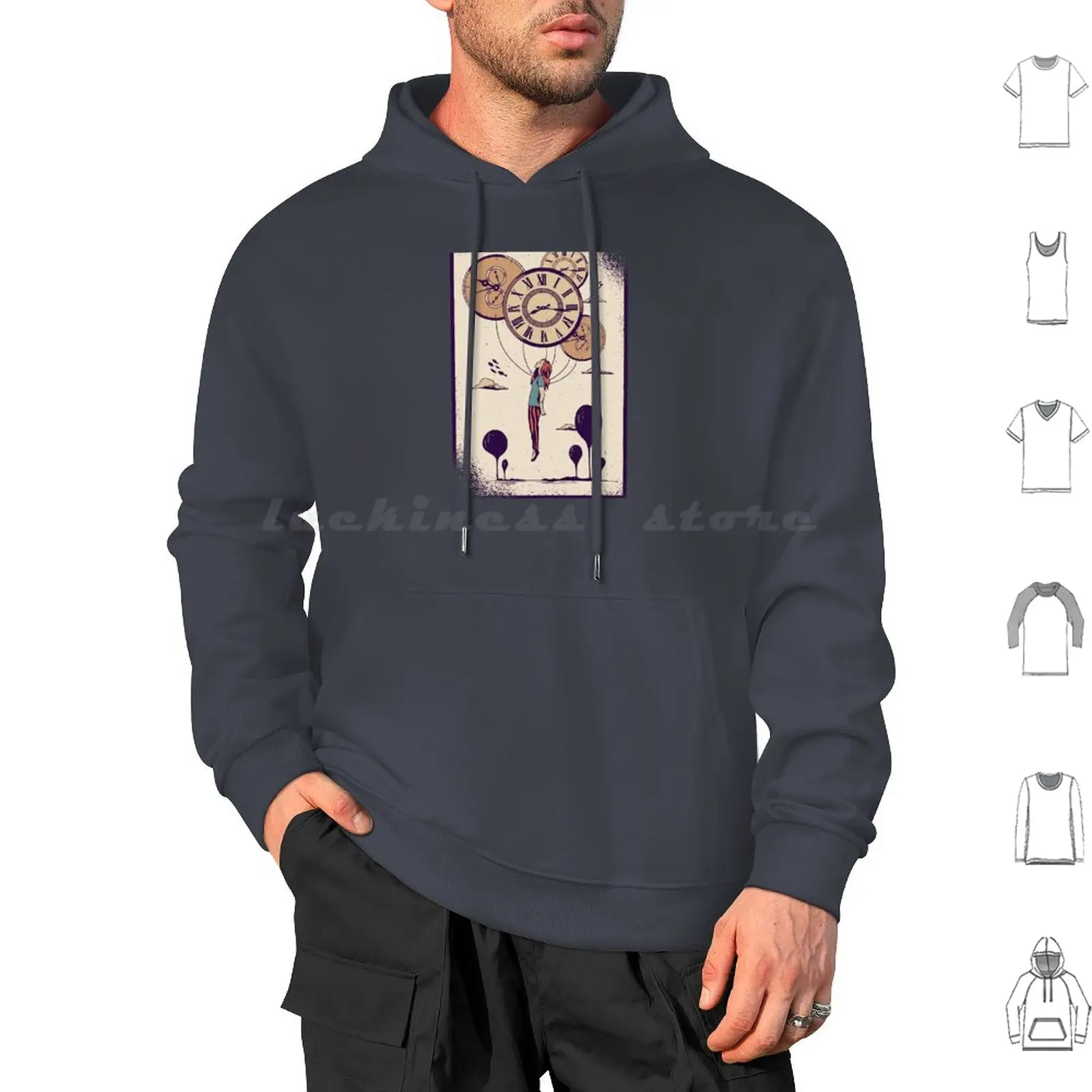 

Abstract Girl T-Shirt Hoodie cotton Long Sleeve Painting Art Portrait
