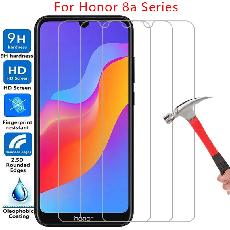 Чехол для телефона huawei honor 8a pro prime, закаленное стекло на honor 8a, 8 a, a8, 8apro, 8aprime, задняя крышка, 8acase, honer, onor, hono
