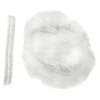 100 PCS Hair Caps 21 inch Disposable Non-woven Bouffant Hair Net Caps Elastic Head Cover Cap for Beauty Kitchen Food Salon Bath 4