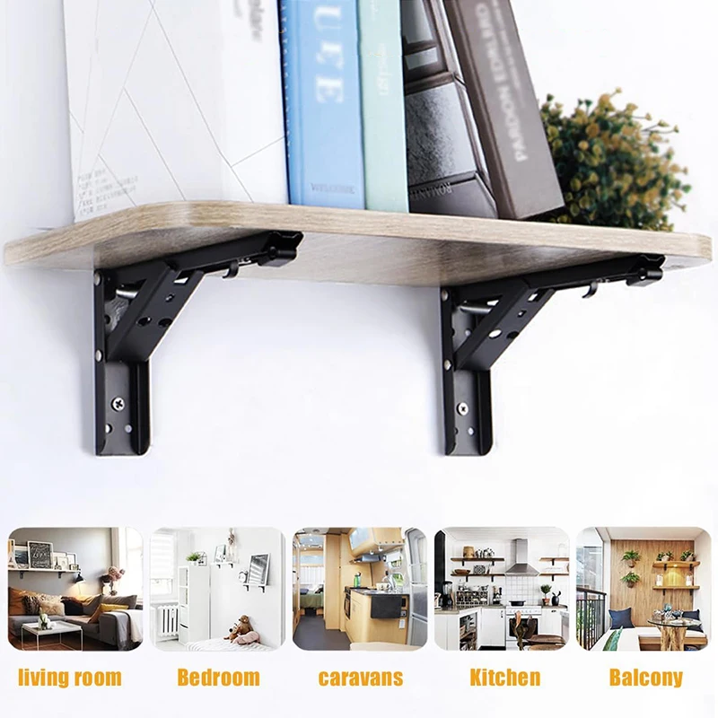 Triangular Folding Heavy Duty Metal Shelf Bracket
