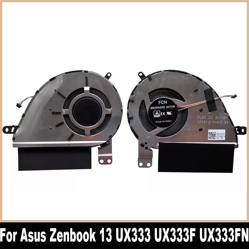 

Кулер для процессора Asus Zenbook 13 UX333 UX333F UX333FN UX333FA, кулер DFS5K12115491Z FL6Q 13NB0JW0P01011 100% протестированный