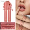 YOUNG VISION Lip Tint Marker Liquid lipstick 3pcs set Nude Matte Shades, Lip Liner and Stick 2-in-1, Long Wearing and Waterproof 3
