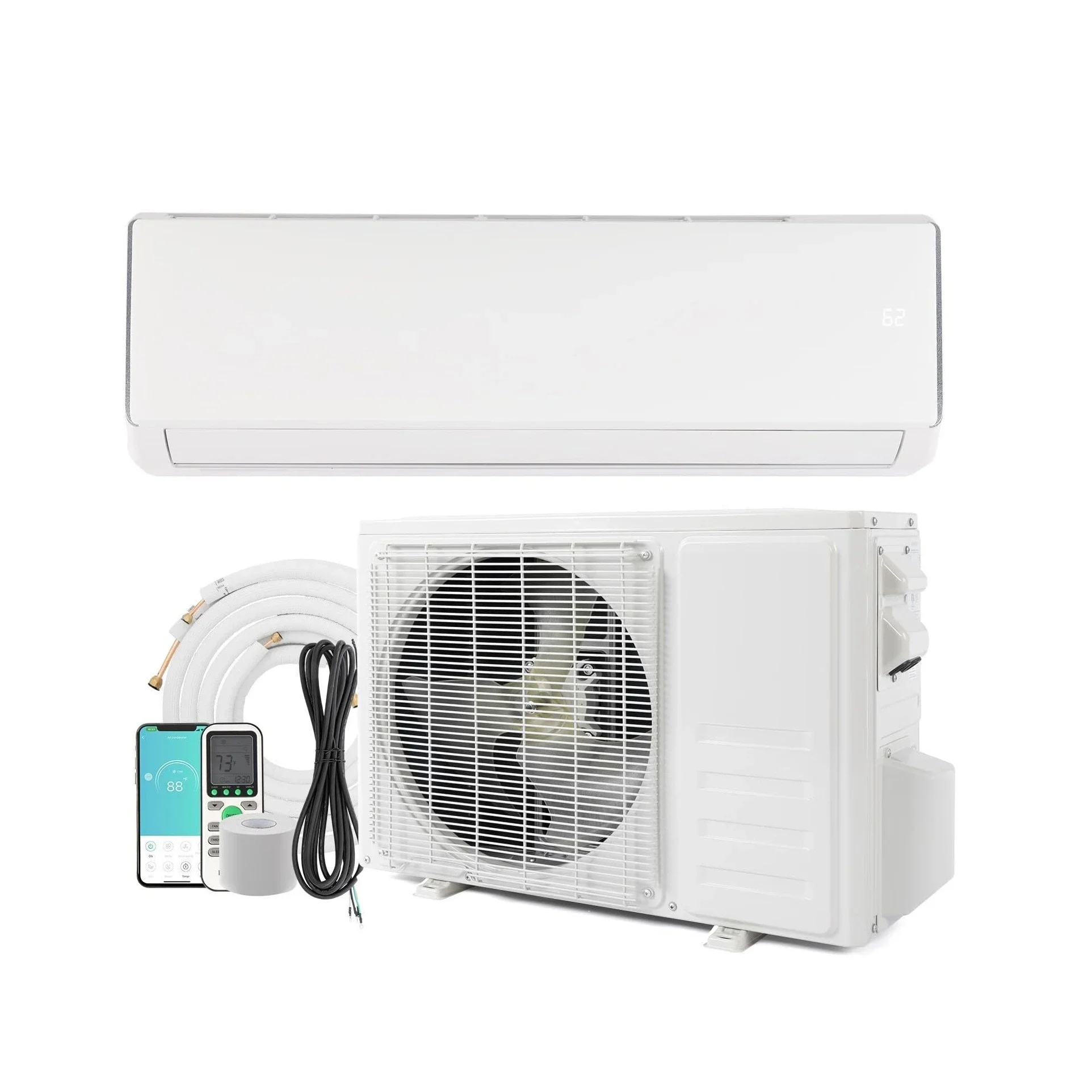 18000 BTU T3 R32 Heat And Cool R22 220V 60Hz Room Air Conditioner 1.5 Ton high efficiency inverter ac 6