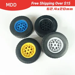 1 Pcs Buildings Blocks 86652 32019 Wheel 43.2 x 18 + Tire 62.4 x 20 Collections GBC Toy High-Tech MOC Set