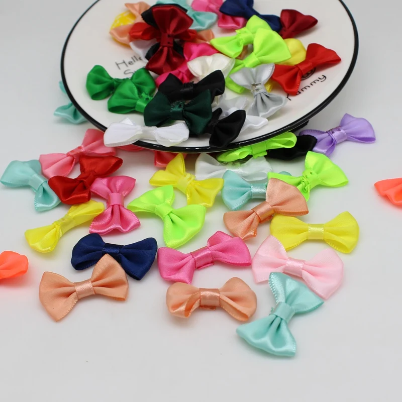 Description Picture 6 of item50Pcs present bow Ribbon Bows For Christmas Bows Gift Craft Wedding Party Sewing DIY Decorations