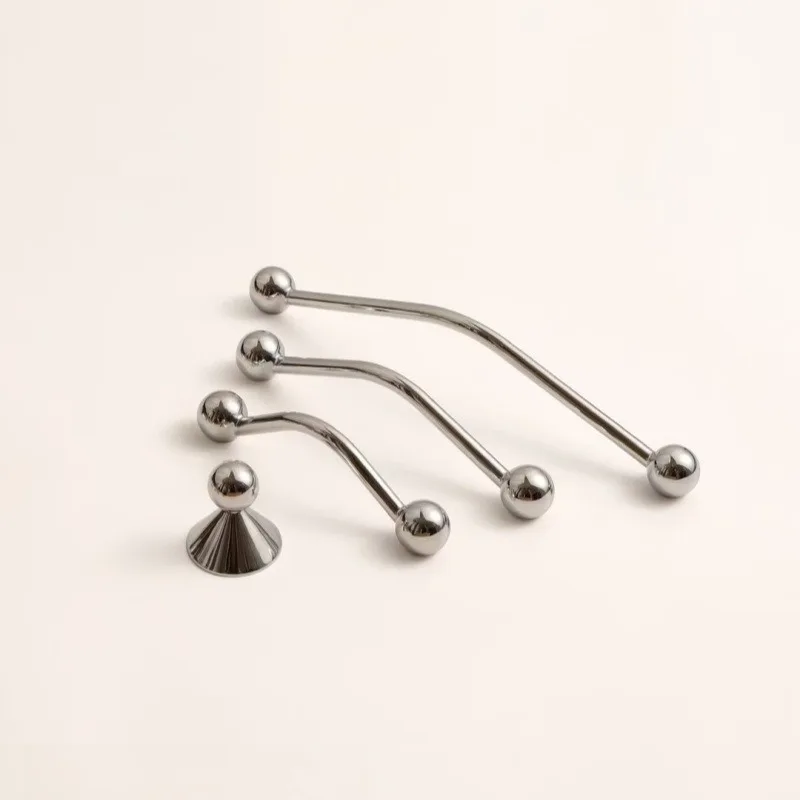 โลหะผสมสังกะสีฝรั่งเศสตู้เสื้อผ้ามือจับประตูเงินเฟอร์นิเจอร์ลูกบิดประตูและตู้จับตู้ครัวลิ้นชักดึงเห็ด 1