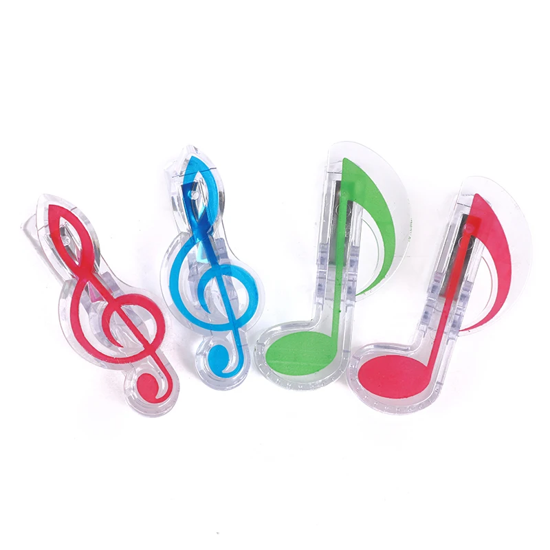 5Pcs Book Paper Sheet Clips Mini Music Folder Clips Decor Musical Notation Clips Piano Sheet Music Holder