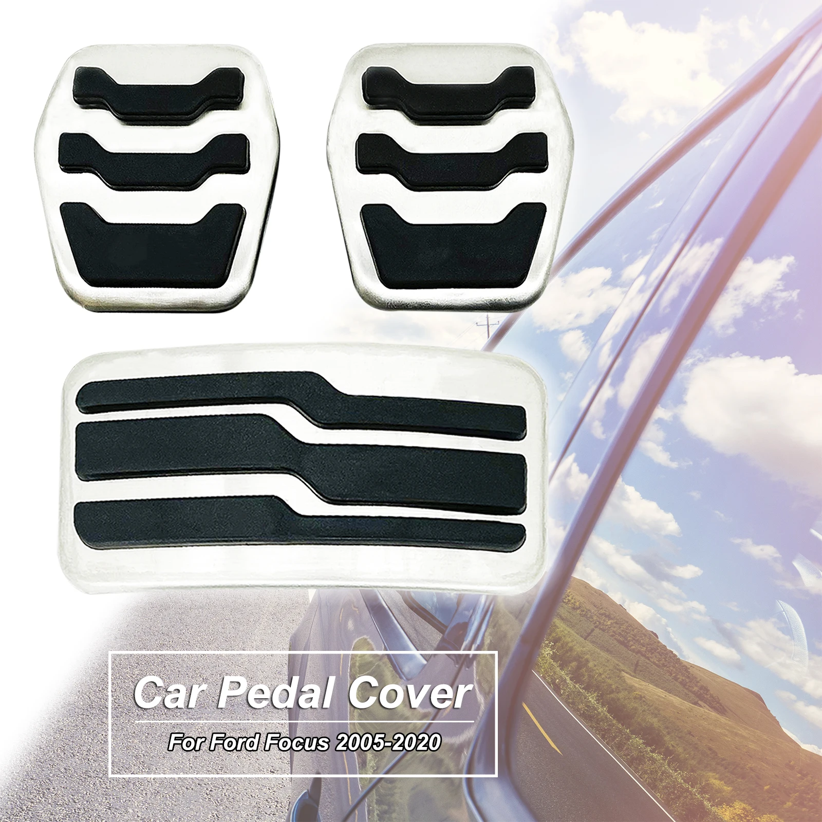 Accessori Per Auto Brake Gas Accelerate Pedal Set Cover Per Ford Focus Mk2 Mk3 Mk4 Rs St Explorer Escort Mazda3 Lincoln Mkc Sostituire