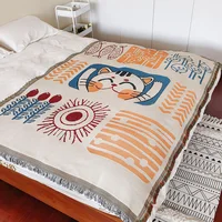 Funny Cute Lucky cat Blankets For You Comforter Sofa Bed Cover Blanket Home Textile Decorative Blanket,Outdoor,Picnic