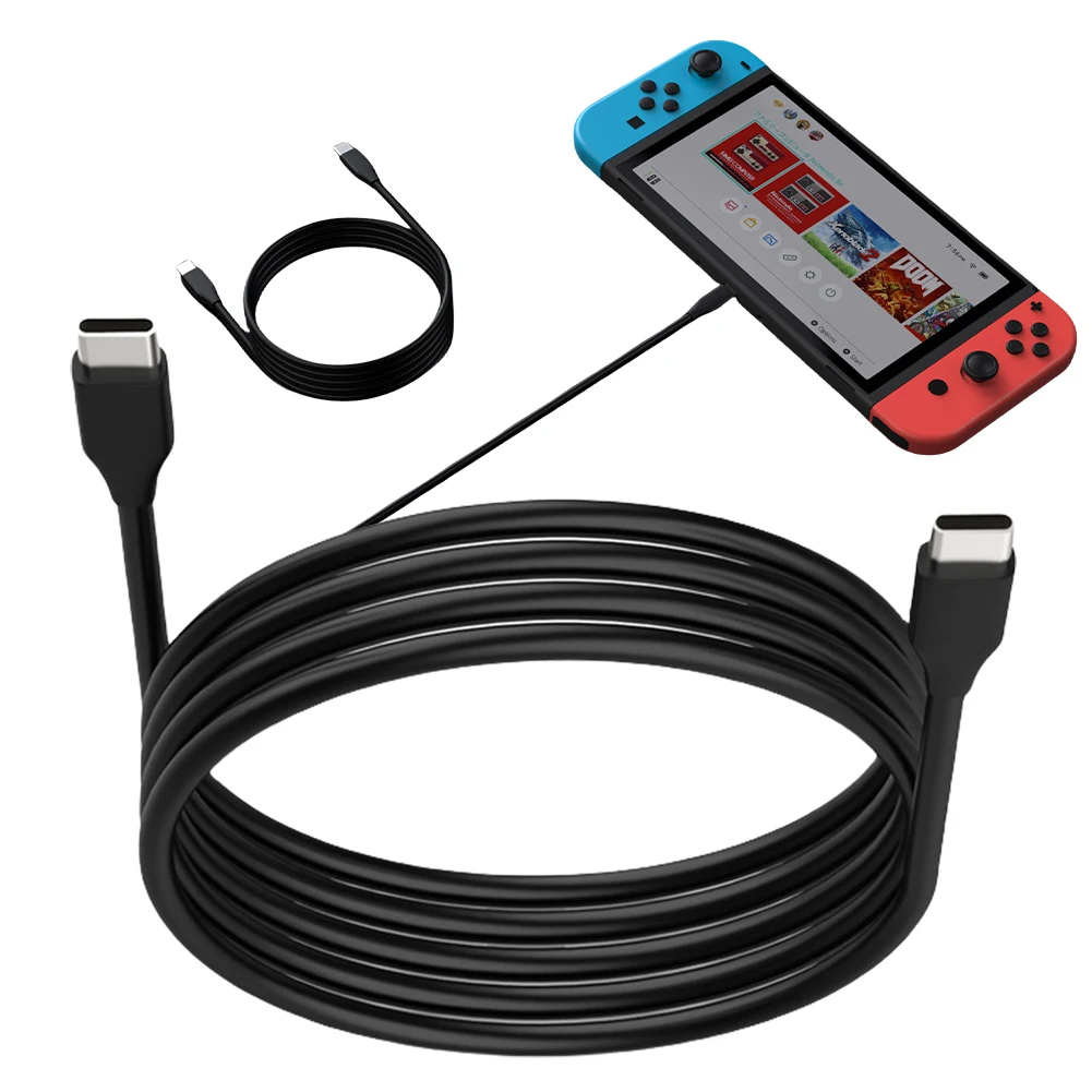 1.5M 타입 C 충전 케이블 USB C 데이터 케이블 타입-C 충전 케이블 게임 컨트롤러 케이블 (포털 핸드헬드/컨트롤러용)