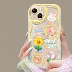 Elegant 3D Floral Chain Phone Case Cover - Samsung A34 5G (S12125)