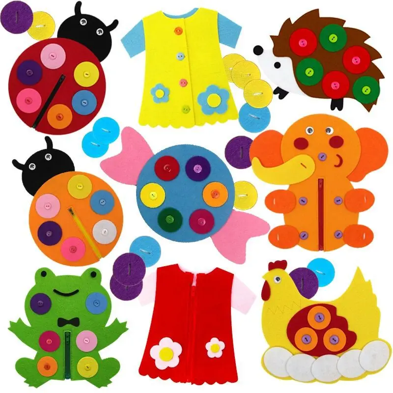 Children Kindergarten Manual DIY Weave Cloth Baby Early Learning Education Toys Kids Montessori Games Teaching Aids Math Toys 2