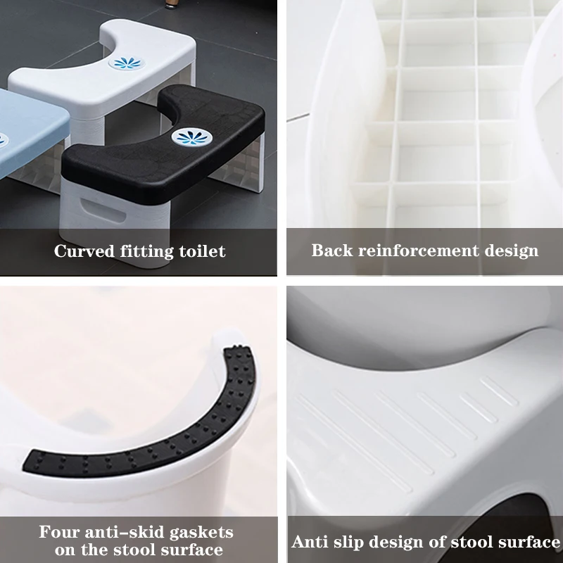 Portable Footrest Toilet Stool Children's Potty Footstool Toilet Auxiliary Stool Bathroom Accersories Foldable Squatting