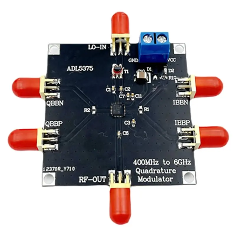 N75R-ADL5375 IQ 변조 모듈 믹서 6Ghz 대역폭 LO 밸런스드 출력 직교 변조기 발룬