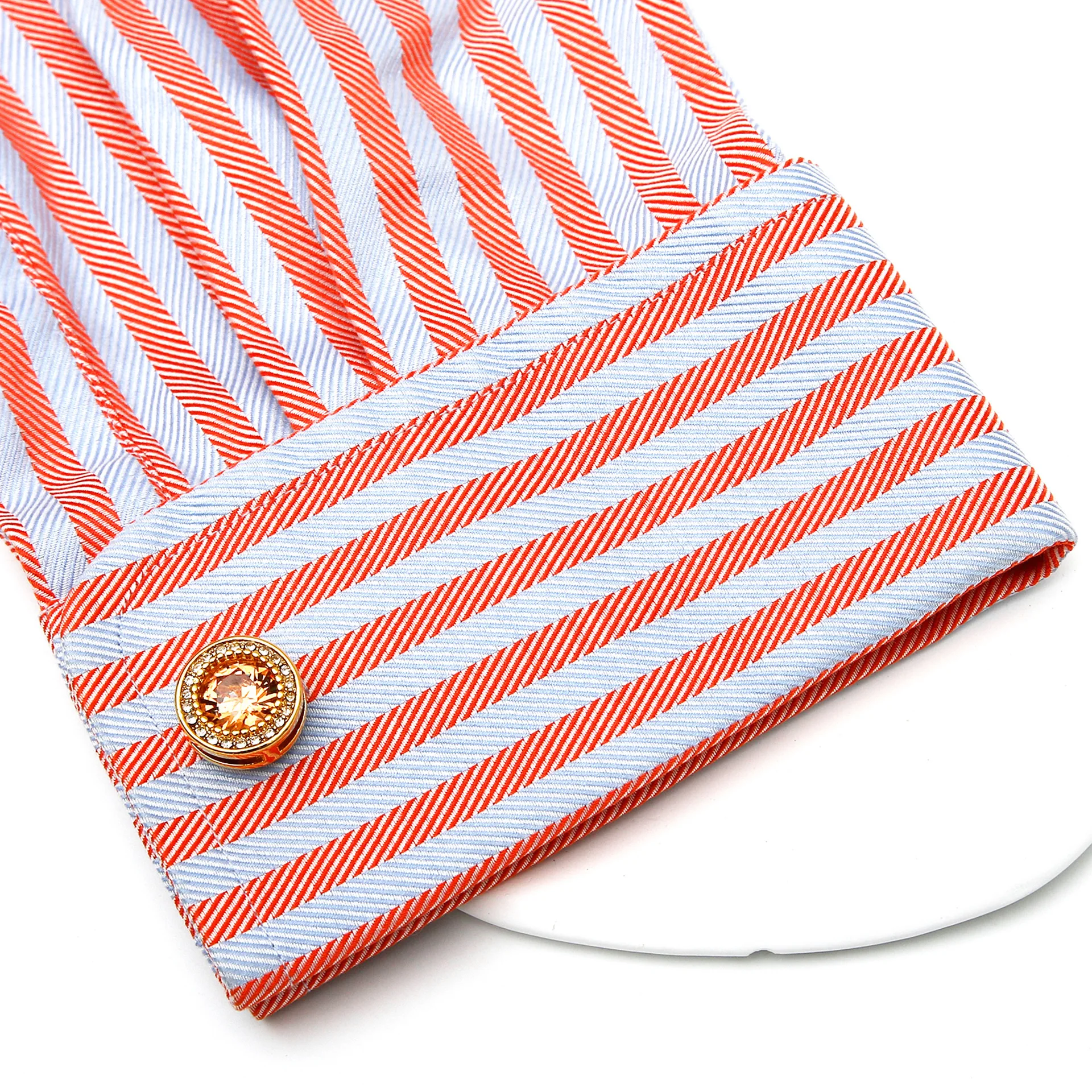 French Cufflinks Fashion Men's Women's New Wedding Accessories Round Natural Shell Shirt Cuff Links Button for Men Wedding Gifts - 5