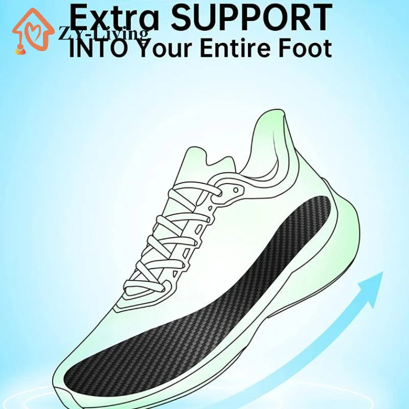 Breathable Carbon Fiber Athletic Insoles for Enhanced Comfort and Support