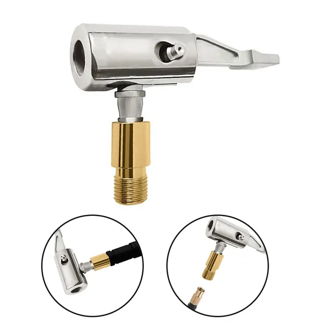 Connettori Valvola Pneumatica Universale - 2 Pezzi In Ottone Per Gonfiaggio Auto, Bici, Moto