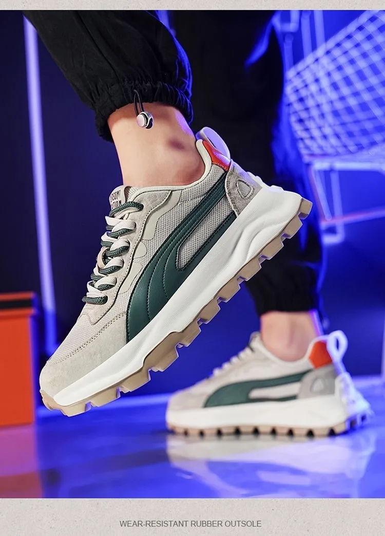 Men High Quality Walking Shoes Men Rubber Casual Sport Shoe Men Outdoor Running Comfortable Breathable Warm Lace-up Size 39-44