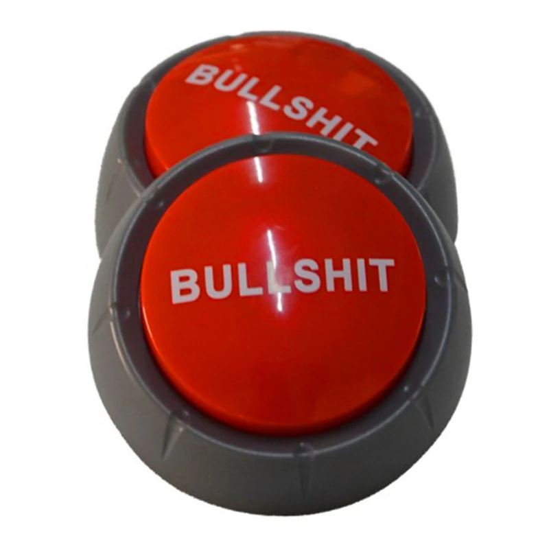 Sound Talking Button Electronic Loudspeaker Button Bullshit Maybe No Sorry Yes Sound Talking Button Home Office Party Funny Toy Kids Adult Toy Gift