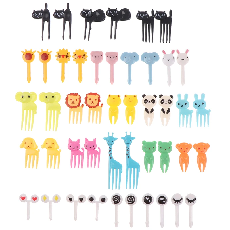

6/10/16pcs/packMini Cartoon Children SnackCake Dessert Pick Bento Lunches Decoration Brand New and High Quality