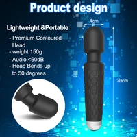 20 cm langer AV-Zauberstab-Vibrator, Sexspielzeug für Frauen, 20 Modi, G-Punkt, Klitoris-Stimulation, Massagegerät, persönlicher Masturbator, erotische Waren 3