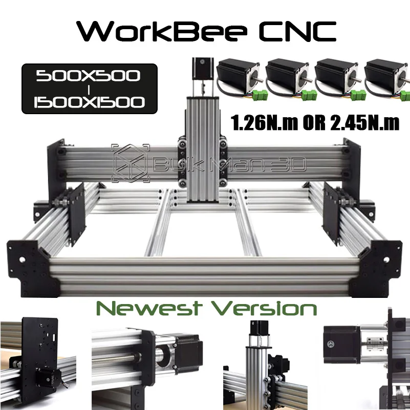 Newest-WorkBee-CNC-Router-Machine-Kit-with-Tingle-Tensioning-Screw ...