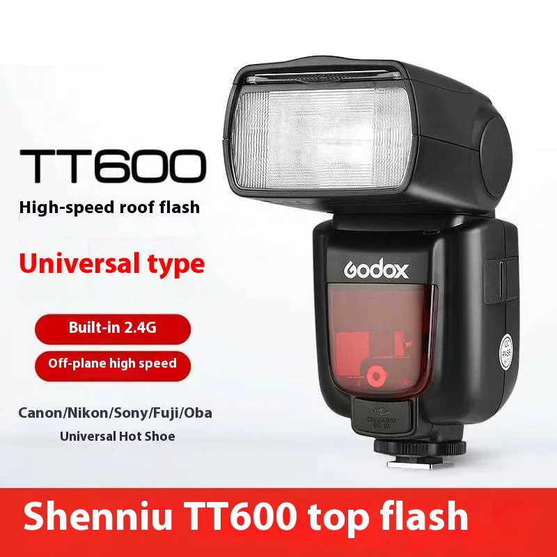 Godox TT600 2.4G Wireless GN60 Master/Slave Camera Flash Speedlite for Canon Nikon Sony Pentax Olympus Fuji Lumix 2