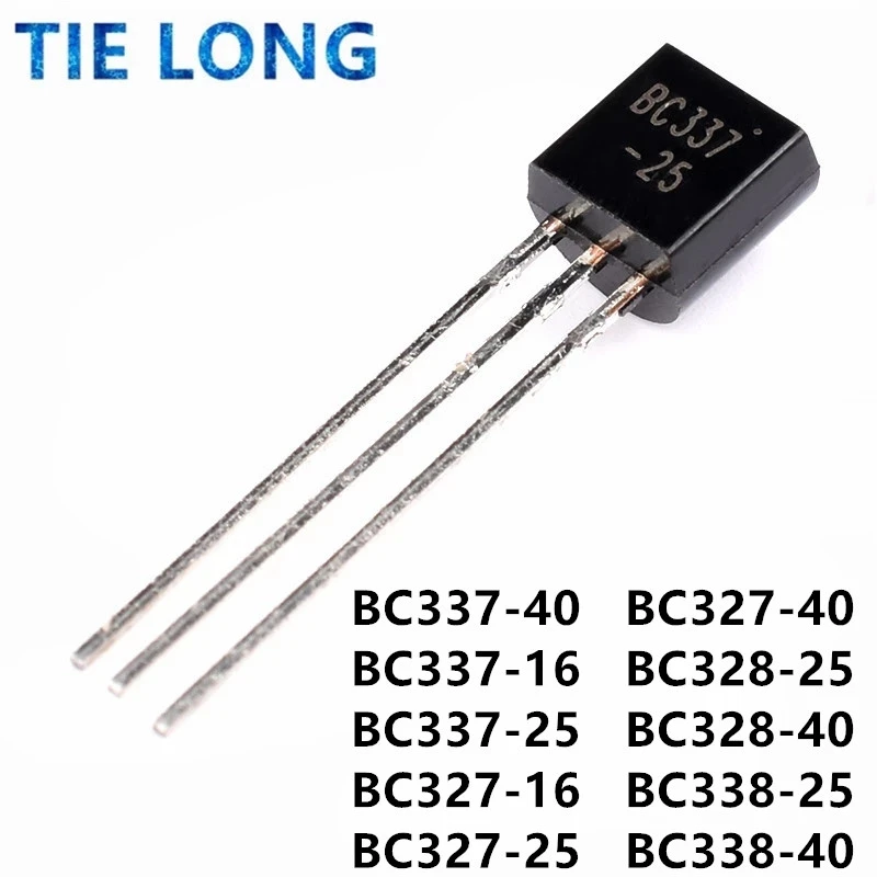 50pcs Bc337-40 To92 Bc337 To-92 Npn Bc337-16 Bc337-25 Bc327-16 Bc327-25 ...
