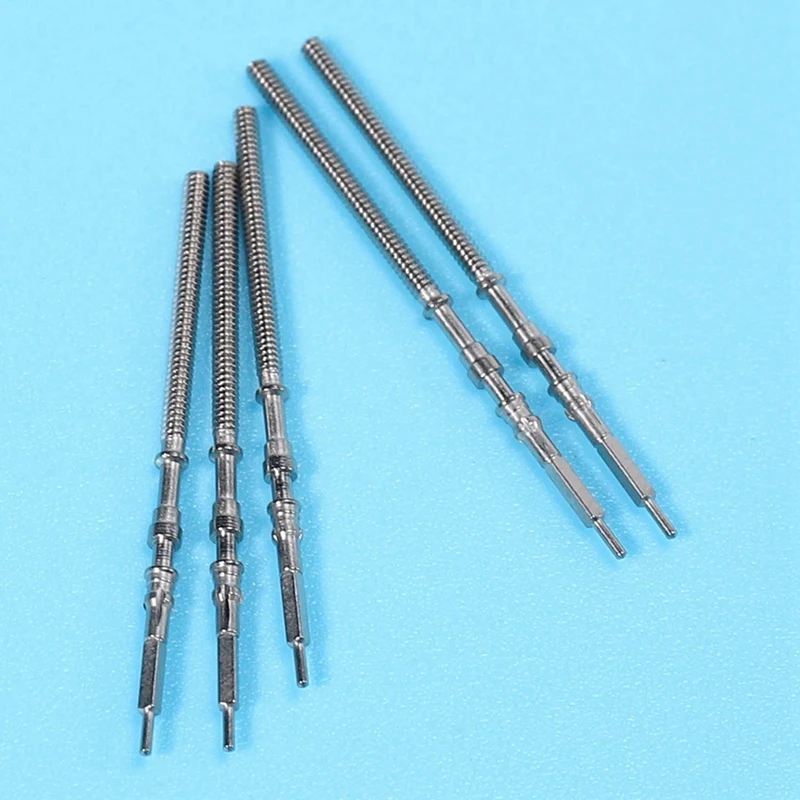 15Pcs Movement Watch Steel Stem Crown Kit Watch of Parts NH35 NH36 NH38 NH39 Movement Watch Stem Spare Parts