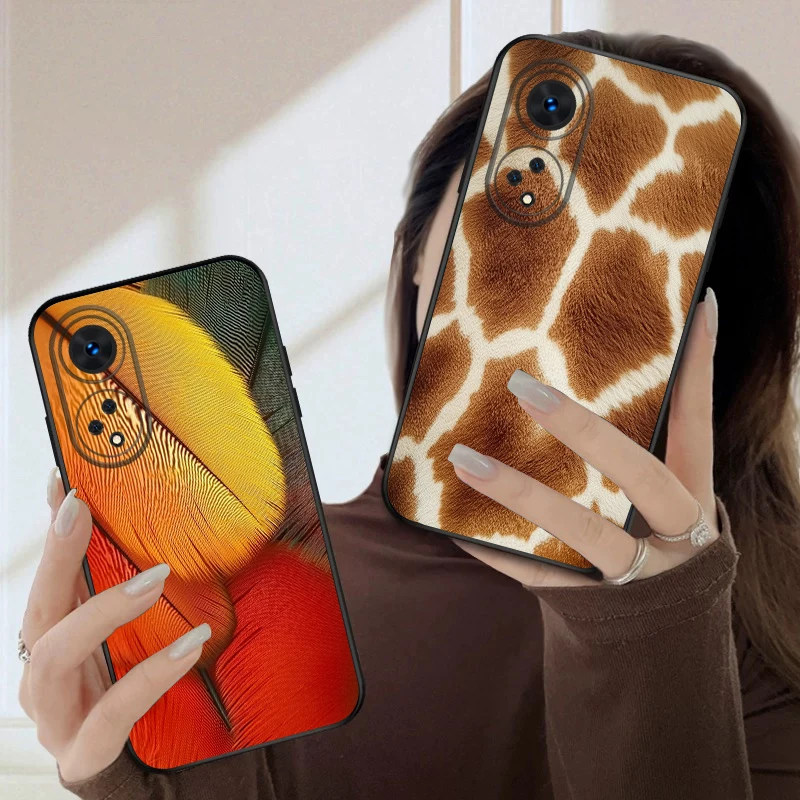 Tiger Skin Pattern Silicone Soft Phone Case
