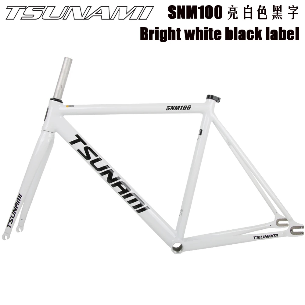TSUNAMI SNM100 高品質シングルスピード自転車フレームセット固定ギア