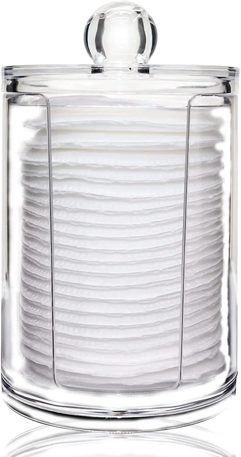 Cosmetic Cotton Pads Storage Rack Large Capacity Qtip Dispenser