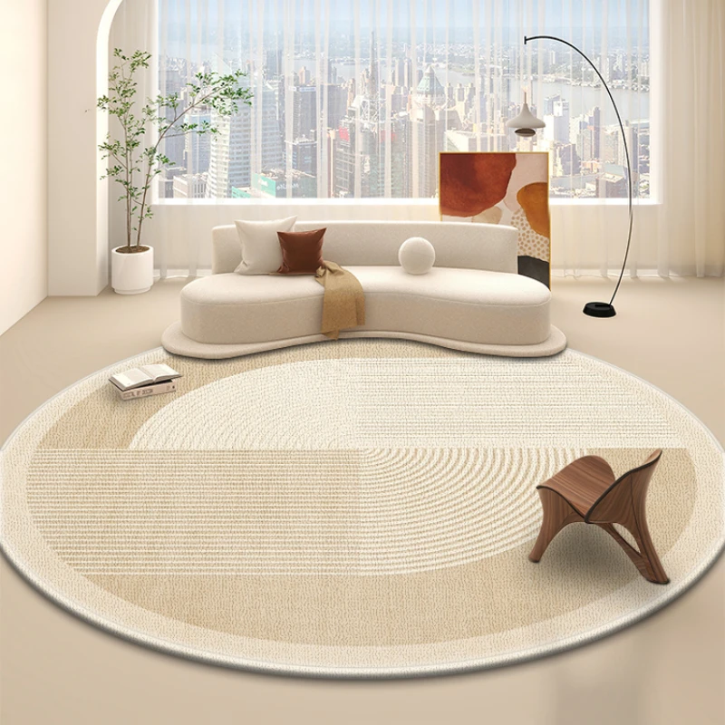 

Японский Круглый Большой ковер Wabi Sabi, стильный диван для гостиной, нескользящие ковровые покрытия, для кабинета, 2024 Новый противообрастающий ковер
