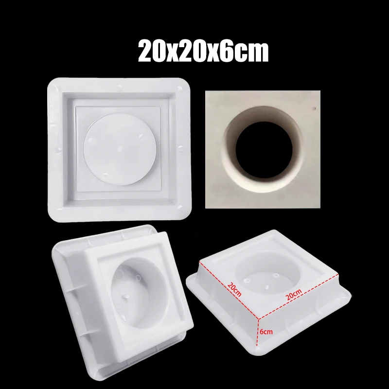 Background Wall Mold Creative Round Hole Plastic Handmade Diy Combination Ornaments Antique Indoor Park Courtyard Size 20X20X6Cm