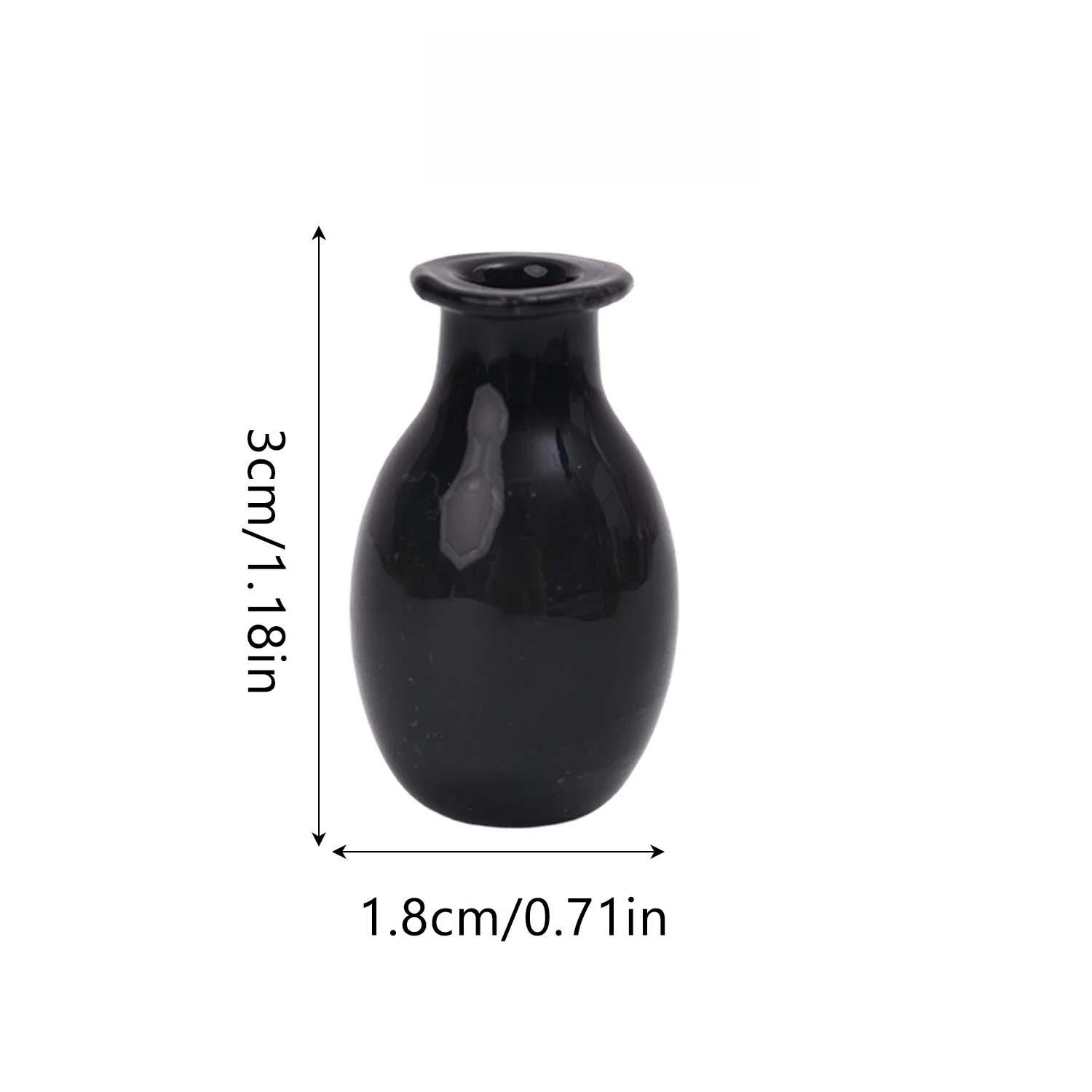 Mini Glass Vase Set - Creative DIY Thumb-Sized Ornaments for Flower Arrangements and Home Decor