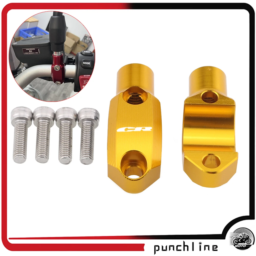 

For HONDA XR250L/400R/250R/230R CR 80R/85R/125R/250R Handlebar 22mm Brake Clutch Master Cylinder Mirror Clamp Mount Bracket