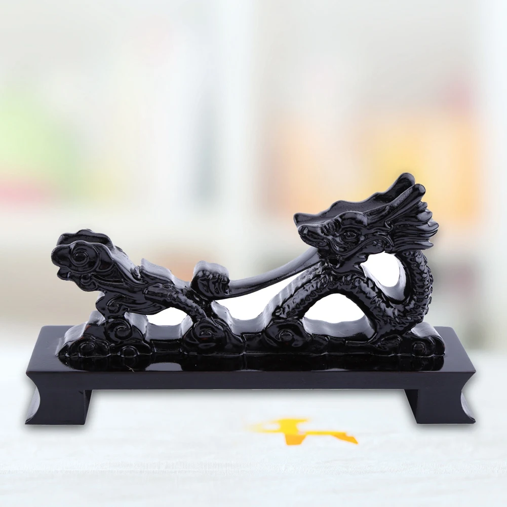 Black Wood Chinese Dragon Shaped Sword Holder Japanese Metal Samurai Sword Katana Bracket Display Stand Anime Knife Rest Cartoon 5