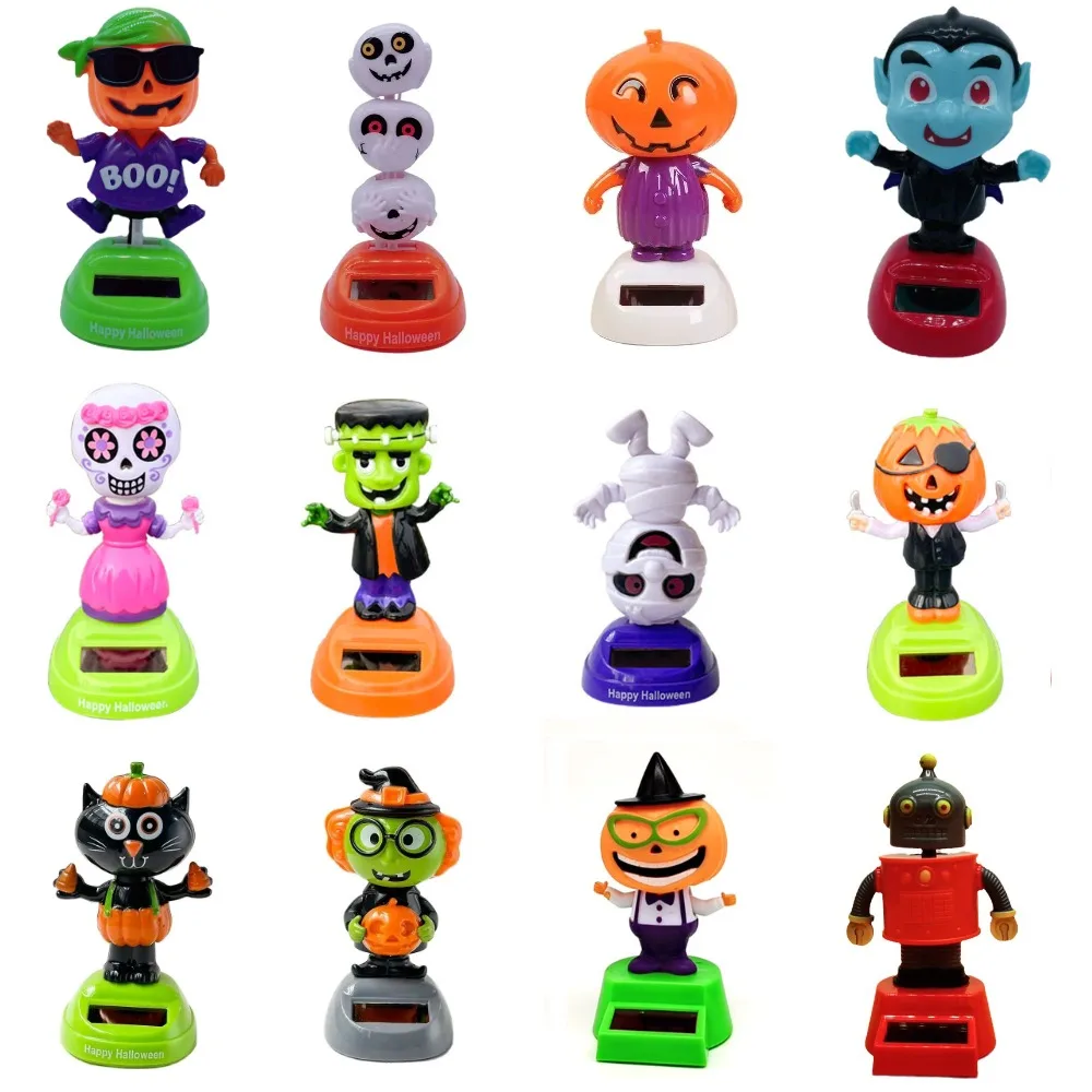 Vendita Calda Decorazioni Per Auto Di Halloween Bambole Solari Figurine Oscillanti Creative Ornamenti Per Auto Regali Per Bambini