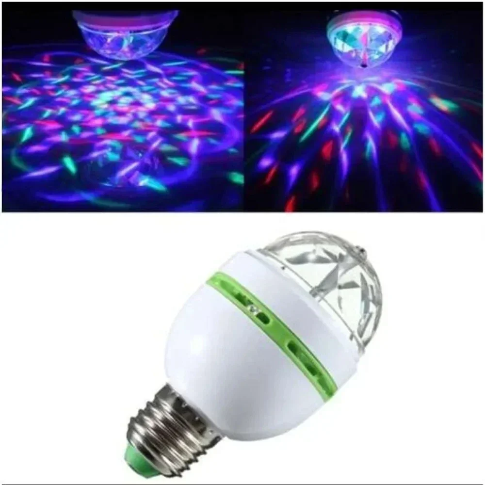 E27 Disco Light disco light Rotating RGB Party Lamp LED Strobe Light Crystal Disco Bulb For Birthday Party Club Bar KTV Halloween Christmas