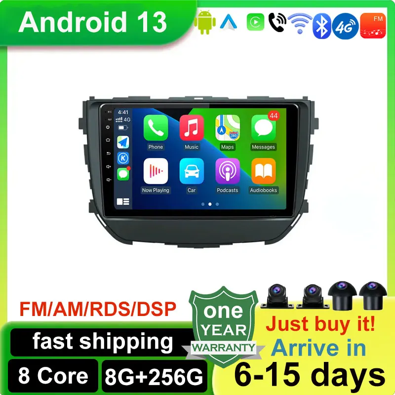 

Android 13 4G LTE DSP Car Radio Stereo Multimedia Video Player GPS Unit Carplay Auto For Suzuki Vitara Brezza 2016 - 2019