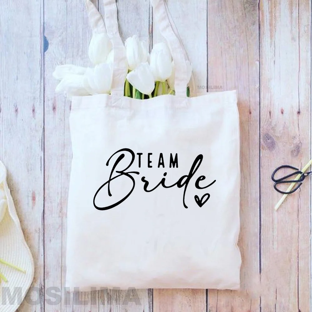 

Tote Bag Bridesmaid Canvas Tote Bag Women Canvas Shopping Bag Bachelorette Party 35*40CM DG056