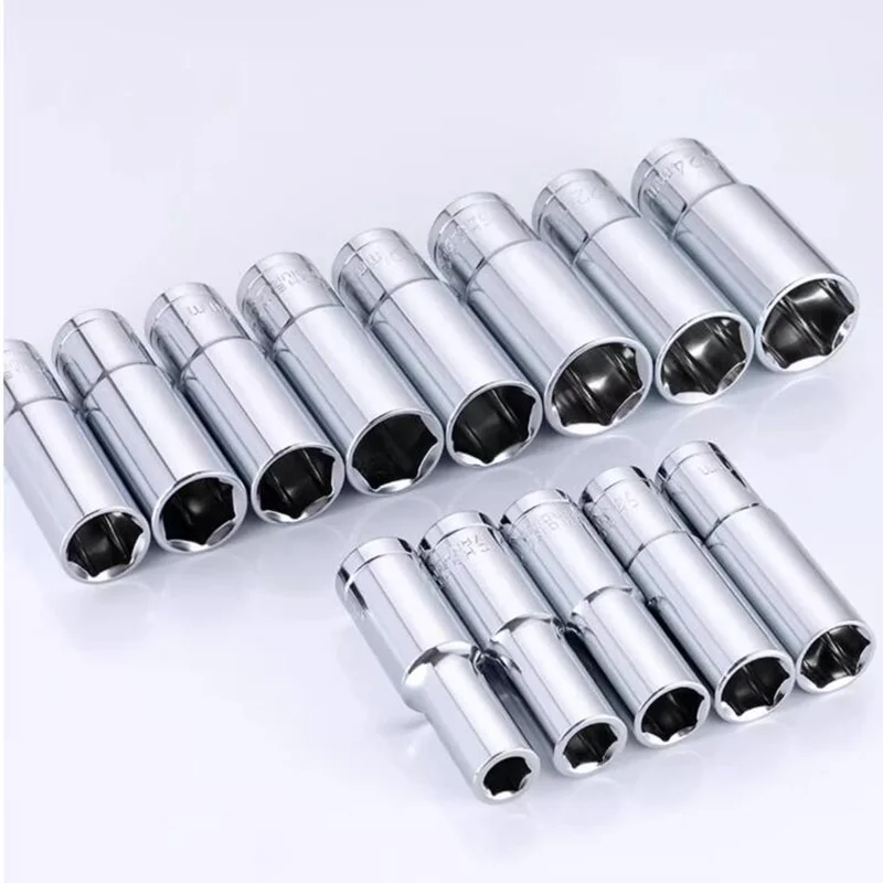 6 Point 1/4 Drive Deep Impact Socket Set Long Reach Crv 4mm 6mm 7mm 8mm 9mm 10mm 11mm 12mm 13mm 14mm 2