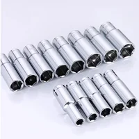 6 Point 1/4 Drive Deep Impact Socket Set Long Reach Crv 4mm 6mm 7mm 8mm 9mm 10mm 11mm 12mm 13mm 14mm 2