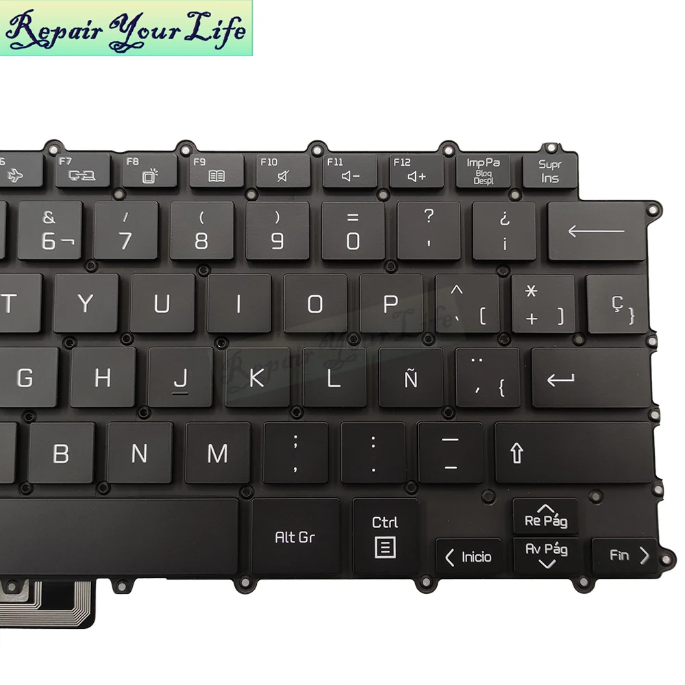 LG 그램용 스페인어 백라이트 키보드, 노트북 키보드, 라틴, 14Z90P-G, AA54A3, AA55A1, 14Z90P-K, AA53A1, AA74A1, AAW3U1, AAW5U1, AAB8U1
