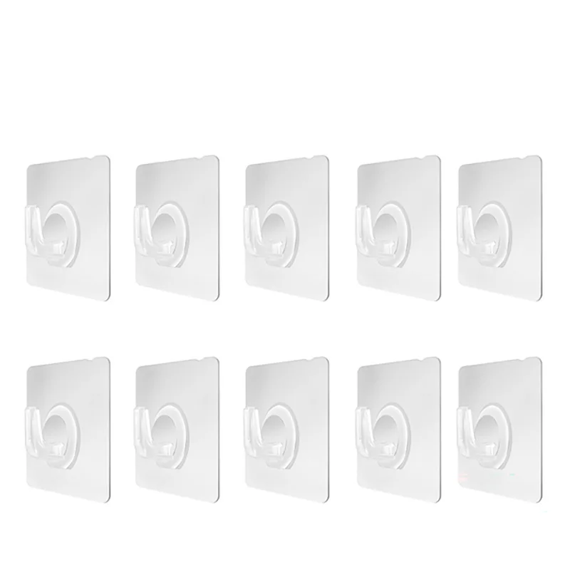 Wall Hooks Heavy Duty Self Adhesive Door Hangers Wall Hooks Transparent