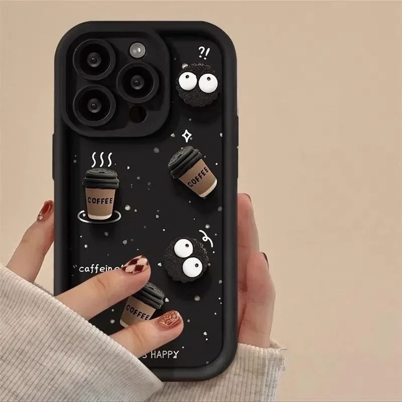 Cute DIY 3D Coffee Phone Case Cover