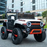 12V Kids Electric 4 Wheel Drive Off-Road Toy Rechargable Battery Car Sit By Child With Remote Control And LED Light 1